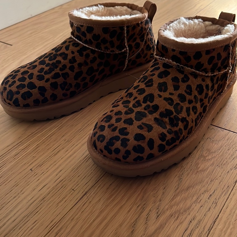 Ultra Mini Leopard Ugg Boots